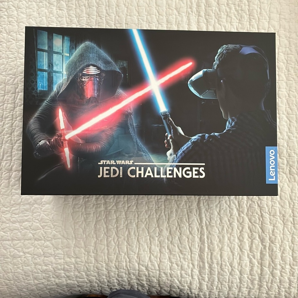 Lenovo Star Wars Jedi Challenges VR Set Mirage AR headset with Lightsaber